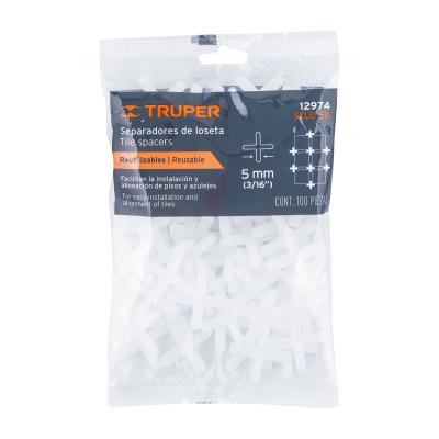 SEPARADOR DE LOSETAS 5MM BOLSA 100PZAS TRUPER (12974)